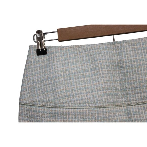 NWT Vintage Y2K Abercrombie Fitch Mini Skirt 00 Tweed Preppy Coquette Wool Silk - Picture 7 of 14